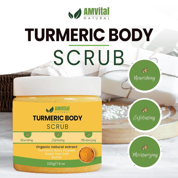 Turmeric Body Scrub - Handmade Natural Scrub For Body